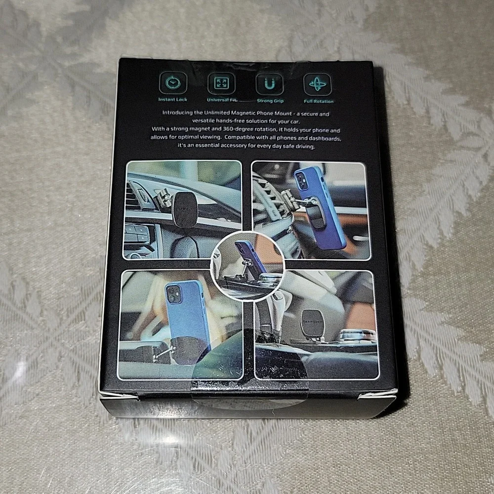 CARMOUNT METAL PLATES 0.5MM ULTRA THIN & 360 UNLIMITED MAGNETIC PHONE MOUNT